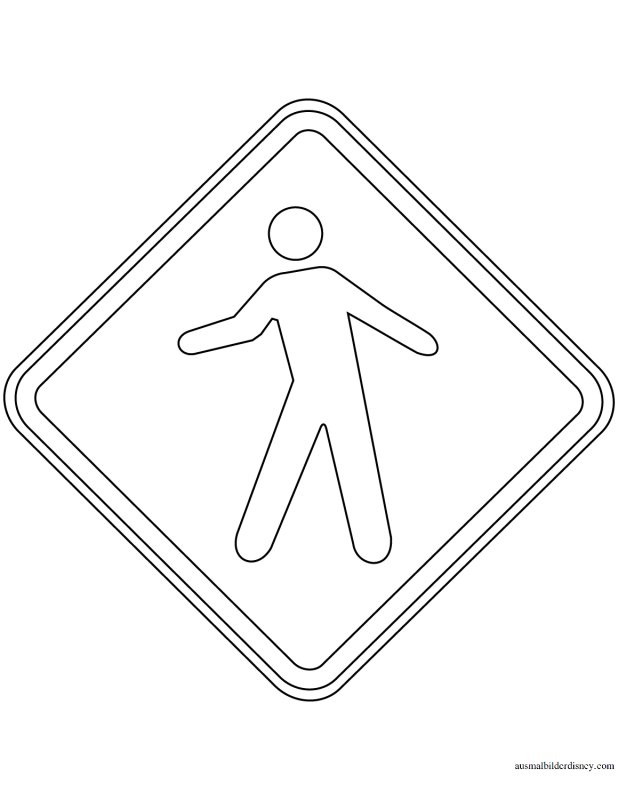 Раскраски дорожных знаков