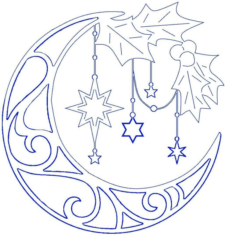 Узоры на окна к новому году