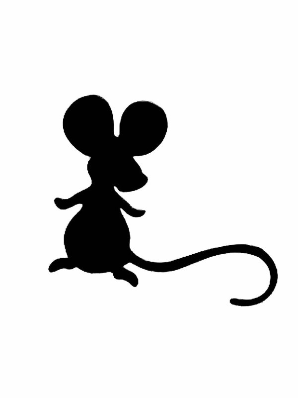 Трафарет мышки