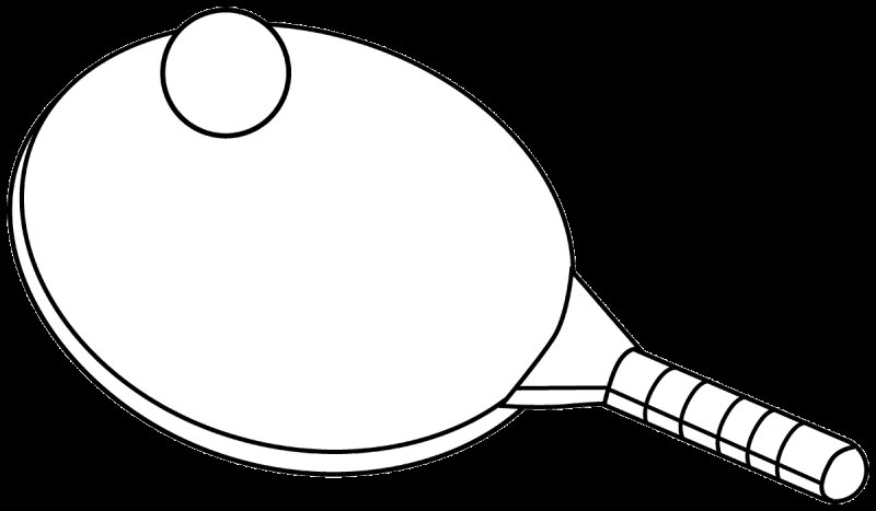 Спортинвентарь раскраска для детей