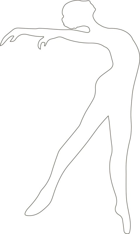 Балерина из бумаги