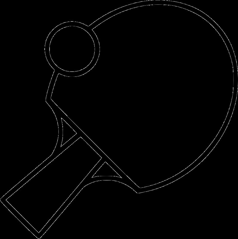 Теннисная ракетка раскраска