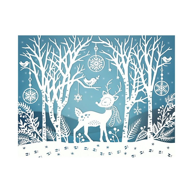 Вытынанка зимнее дерево