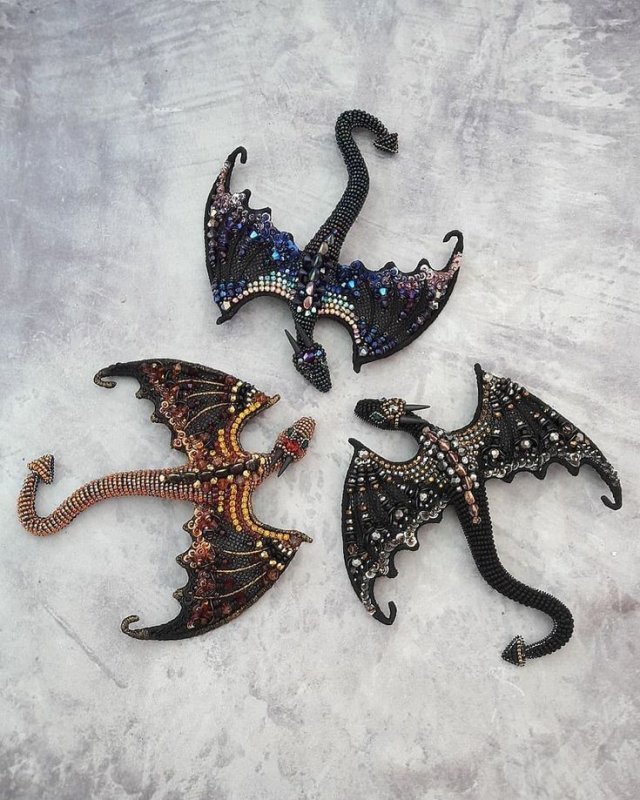 Брошь дракон Анна лазка