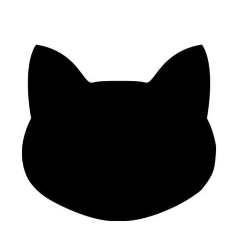 Силуэт морды кота