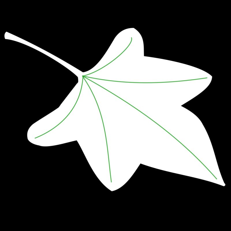 Огуречный лист трафарет