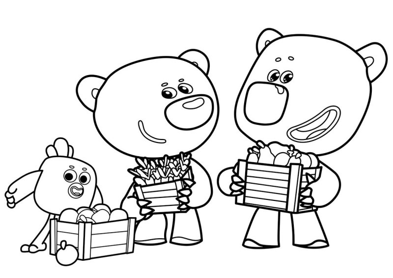 Раскраски для детей Мимимишки