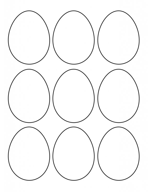Шаблоны пасхальных яиц для раскрашивания