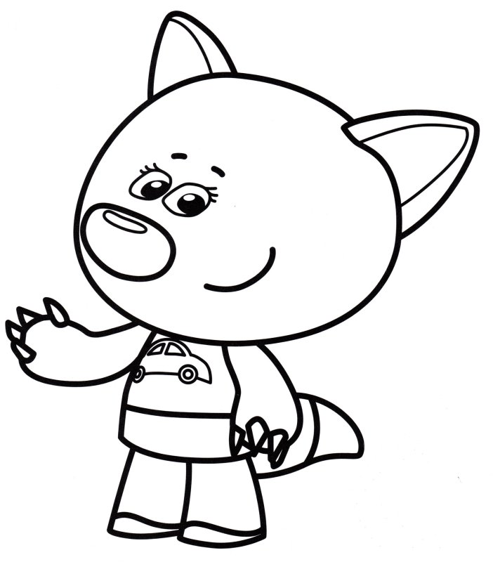 Раскраска Мимимишки