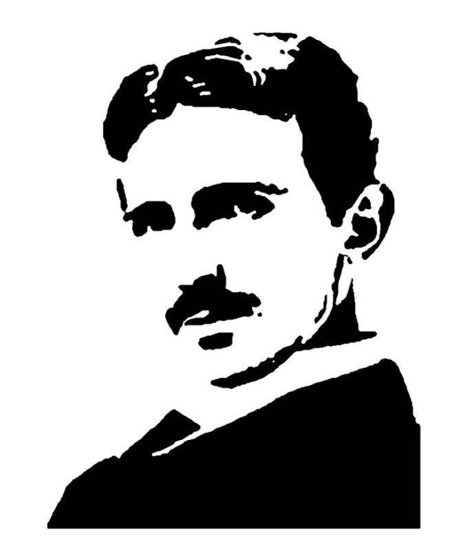 Никола Тесла рисунок