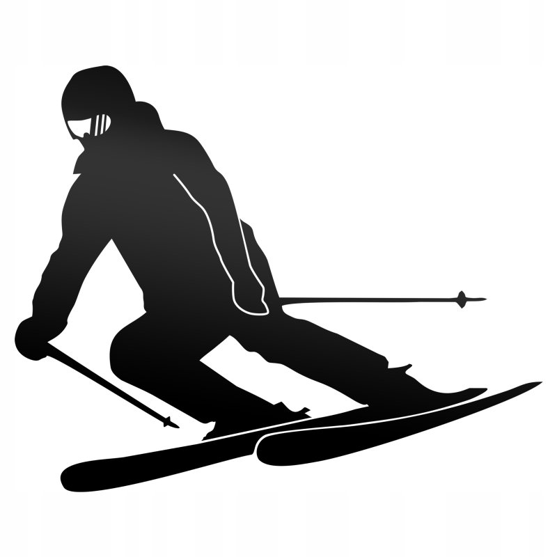 Лыжи силуэт