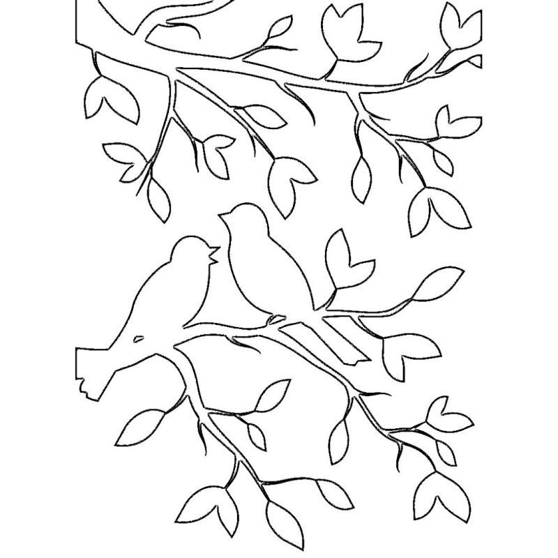 Весенние трафареты для вырезания