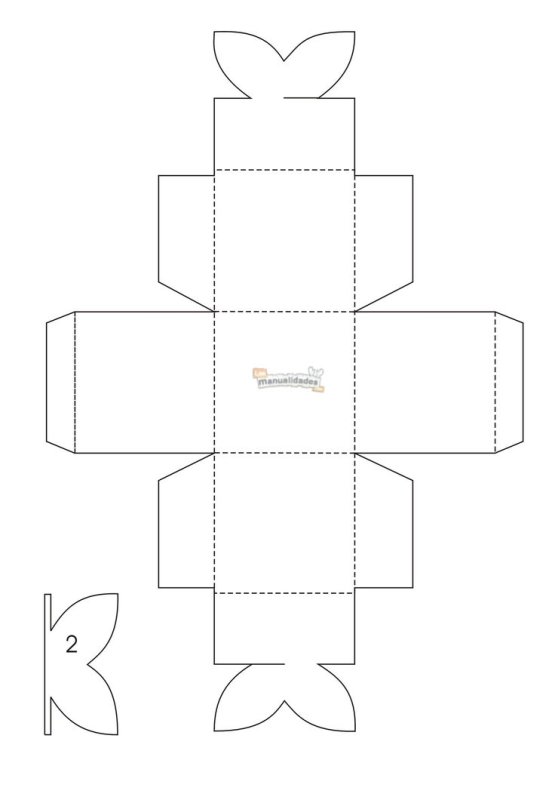 Развертка подарочной коробки