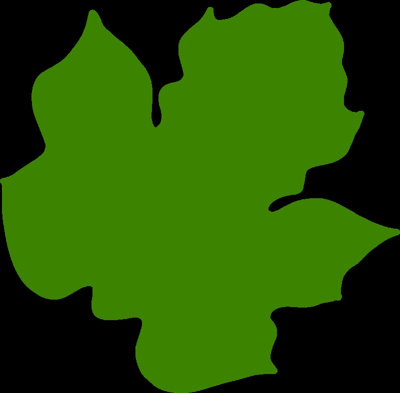 Лист тыквы шаблон