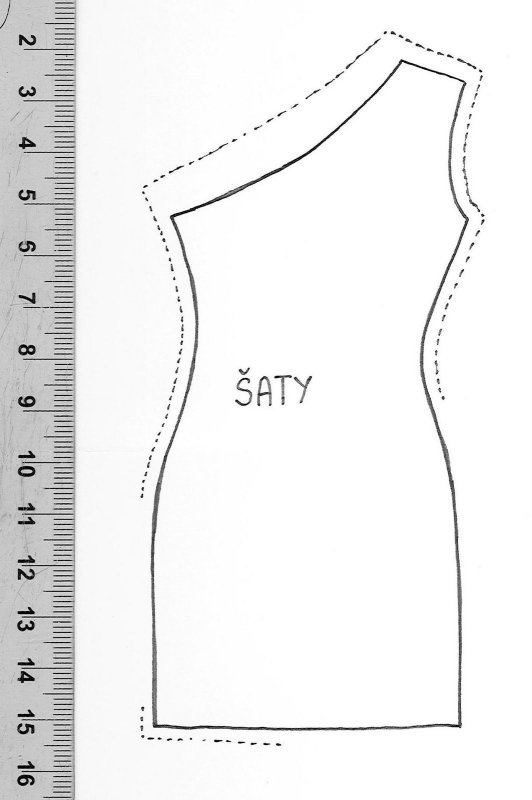 Лекало для шитья одежды Барби