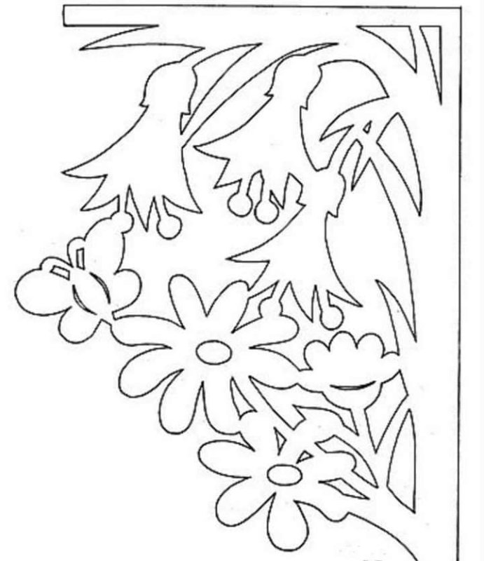 Весенние вырезалки на окна