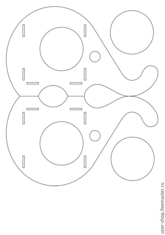 Подставка для телефона трафарет