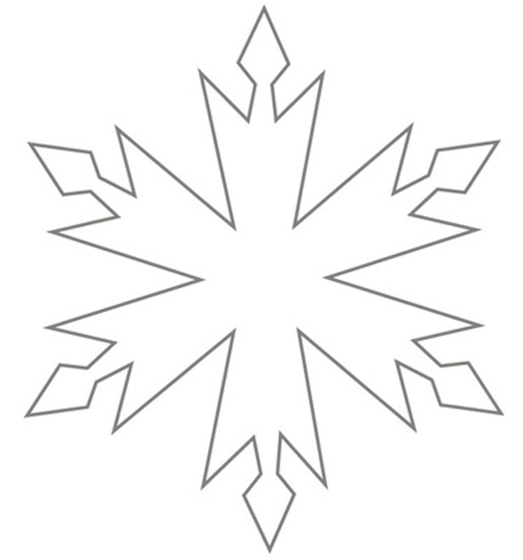 Трафарет «снежинки»