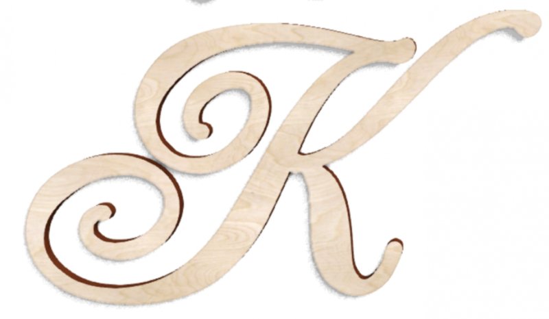 Буквы трафарет из дерева