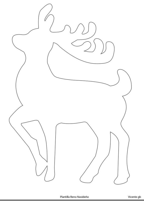 Новогодний олень из картона