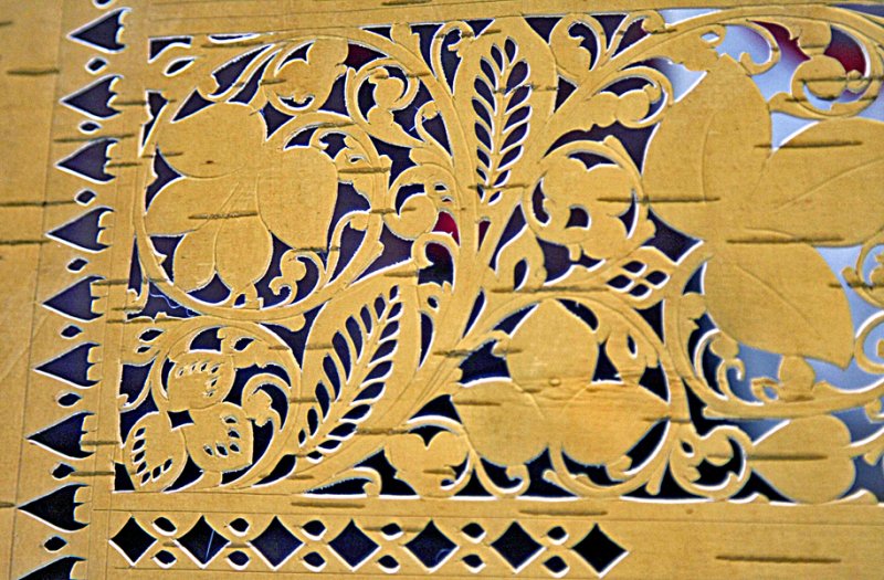 Шемогодская прорезная береста