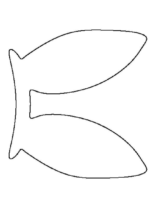 Ушки зайчика трафарет