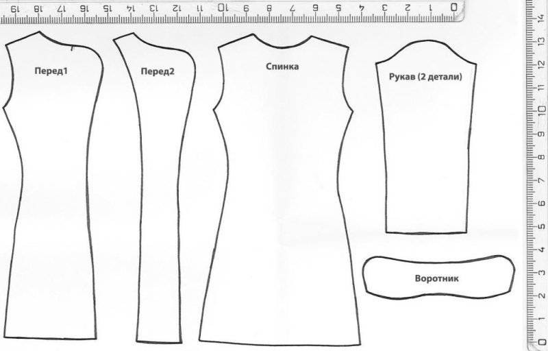 Выкройка платья для куклы Барби