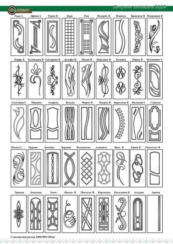 Трафарет на дверь входную