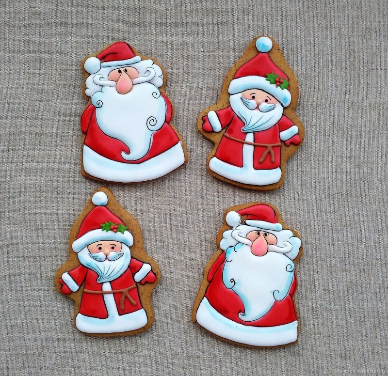 Новогодние пряники дед Мороз