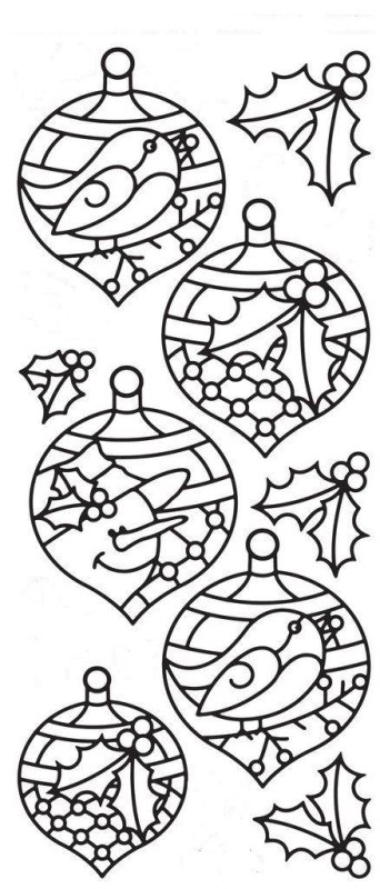 Трафарет для витража для детей