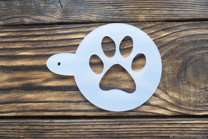 Веселый трафарет для кофе