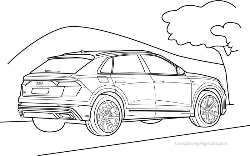 Audi q7 контуры кузова