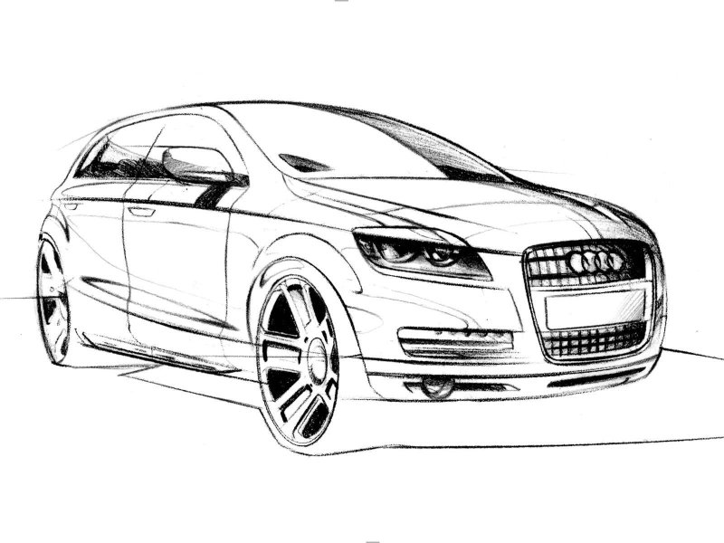 Раскраска Ауди q7