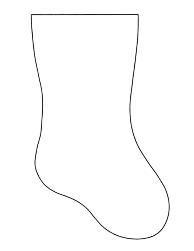 Сапожок трафарет