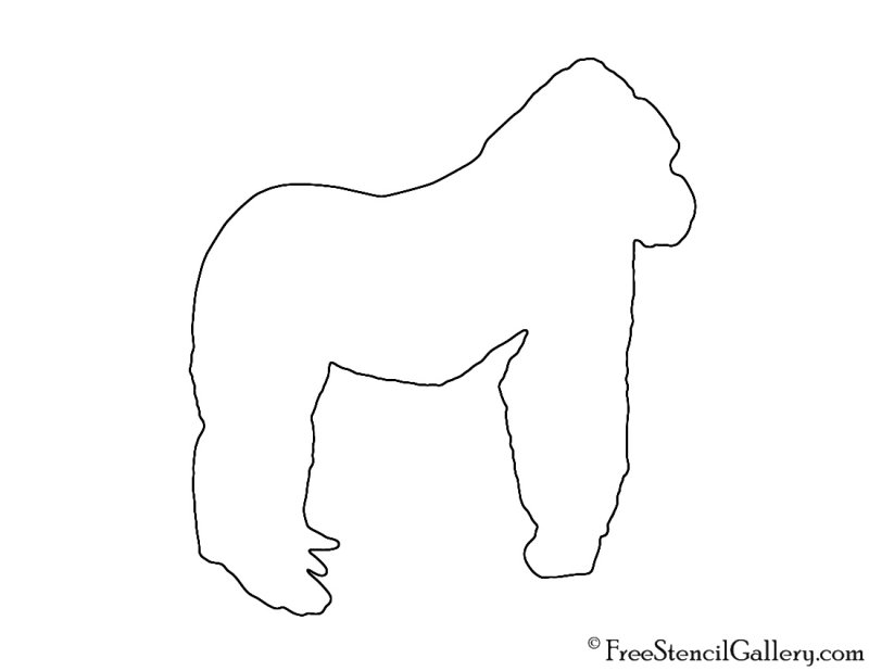 Горилла контур