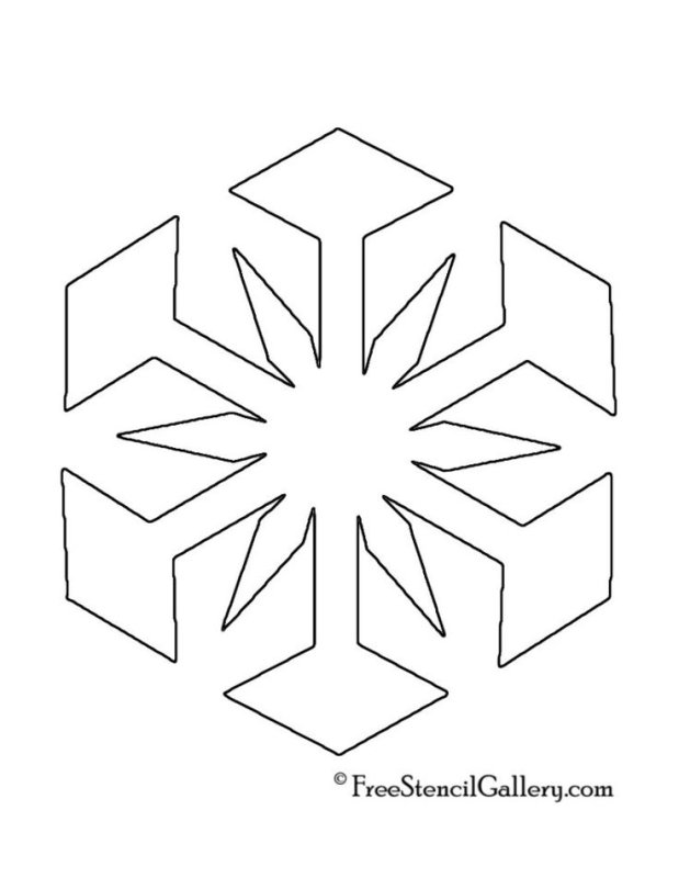 Снежинки для вырезания на окна легкие