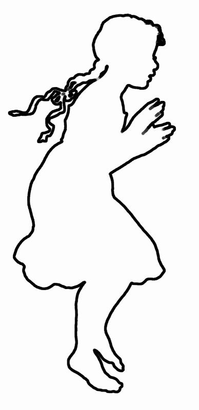 Девушка Весна трафарет для вырезания