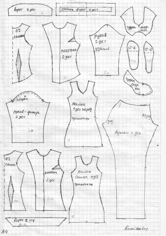 Выкройки одежды для кукол Монстер Хай