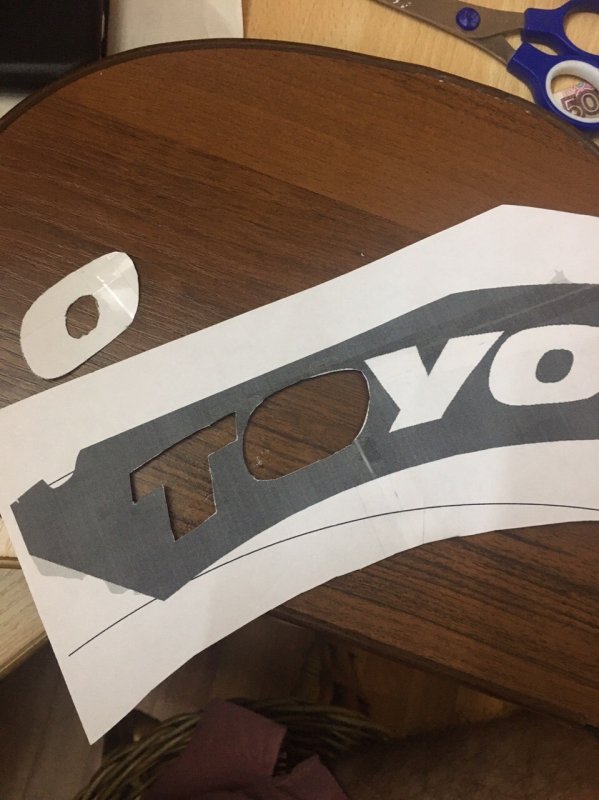 Трафарет для надписи на шинах