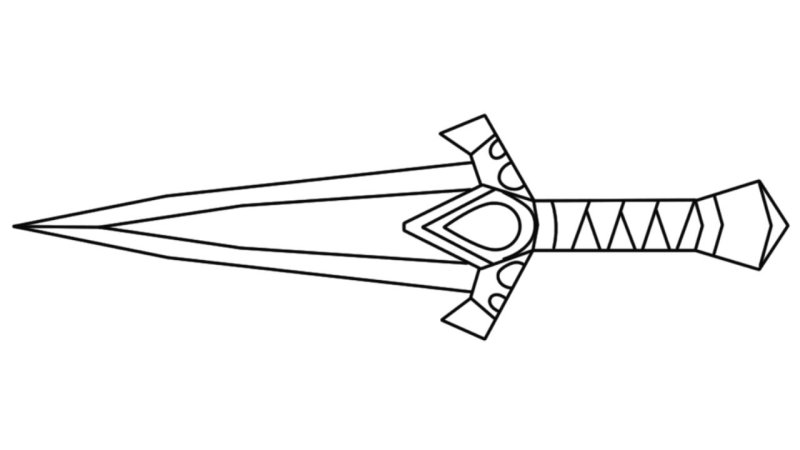 Нож кунай из стандофф 2