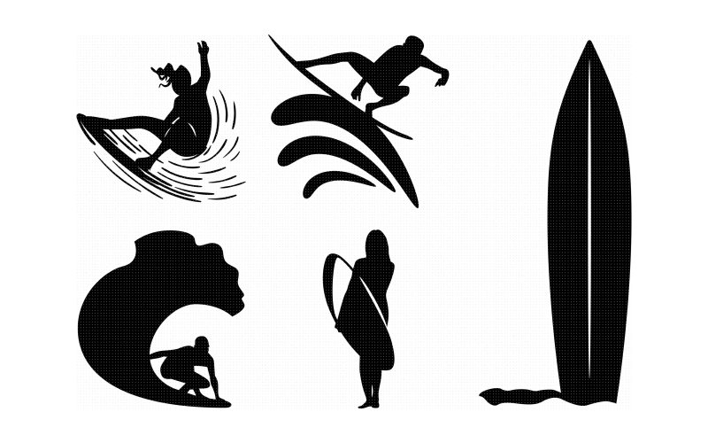 Доска для серфинга вектор