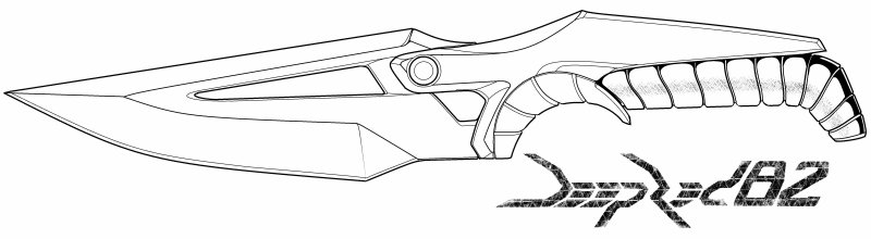 Нож джекомандо стандофф 2 чертеж