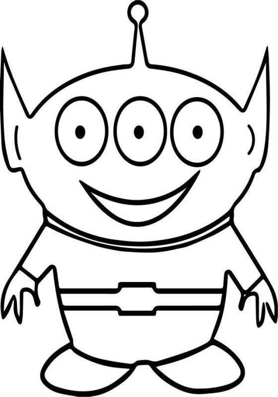 Инопланетянин раскраска