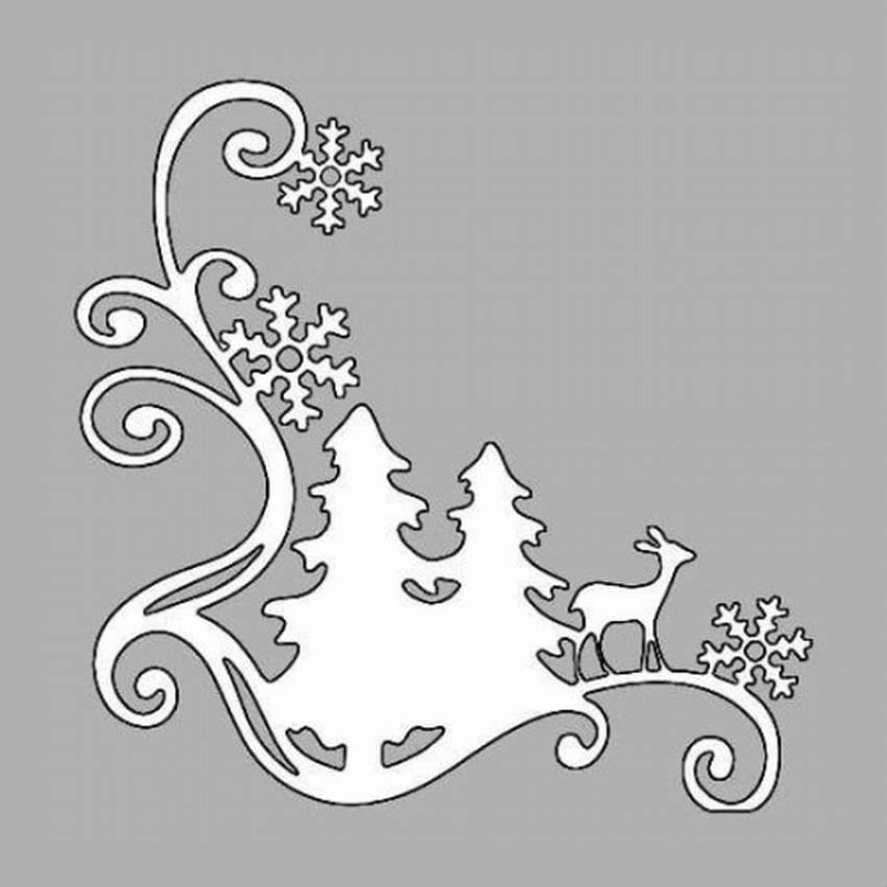 Елка резная вектор