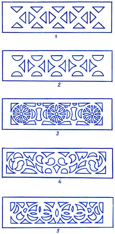 Орнаменты для резьбы по бересте