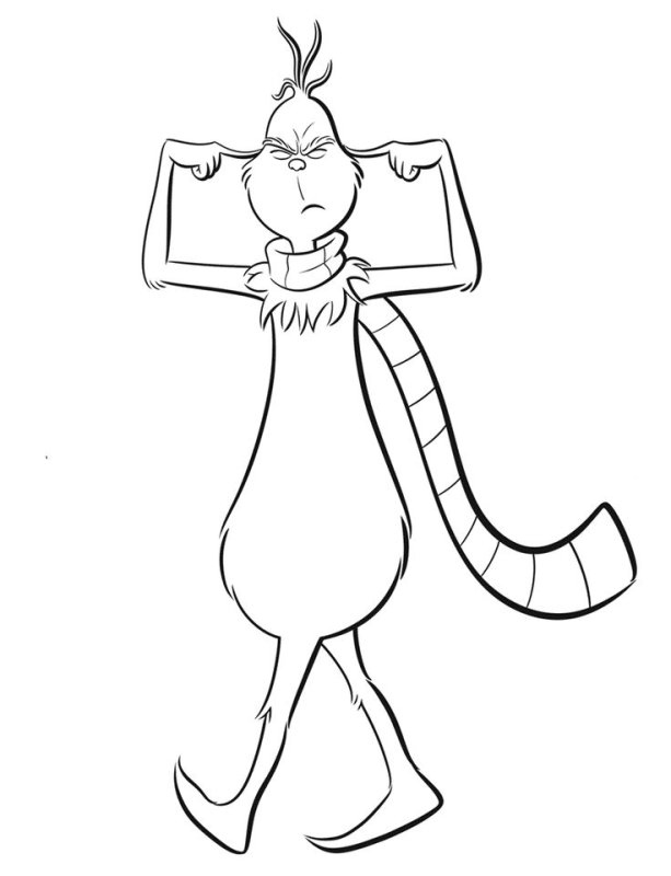 Трафарет Гринча