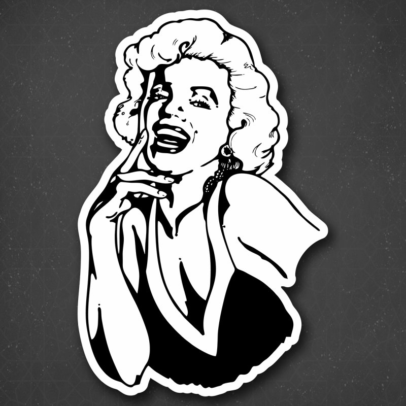 Мерлин Монро наклейки