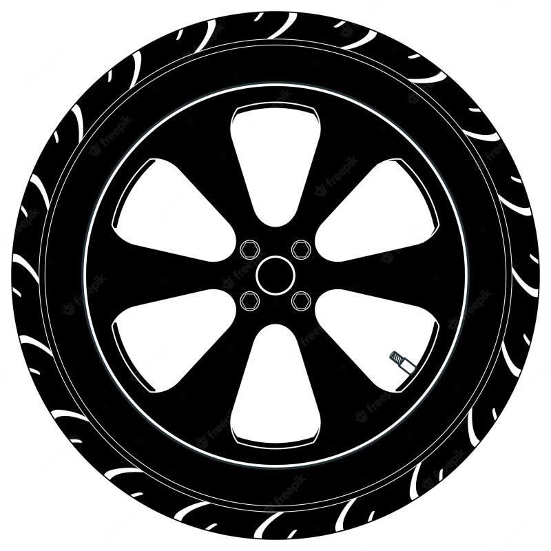 Трафарет колеса машины