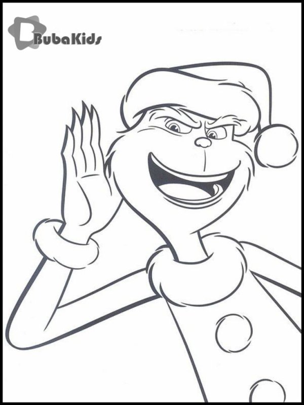 Новогодние раскраски Гринч