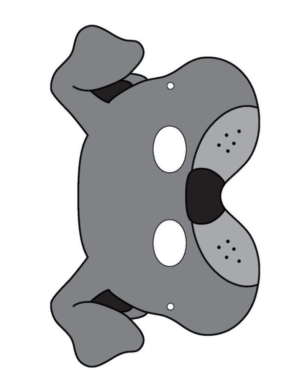 Маска Новогодняя собака